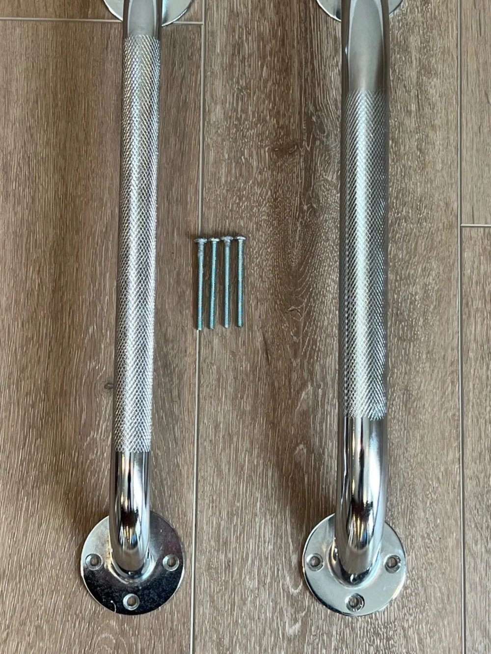2 Guardian Medline Stainless Steel Grab Bars (17 inches long)